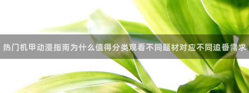 汗汗漫画电脑在线看:热门机甲动漫指南为什么值得分类观看不同题材对应不同追番需求配图